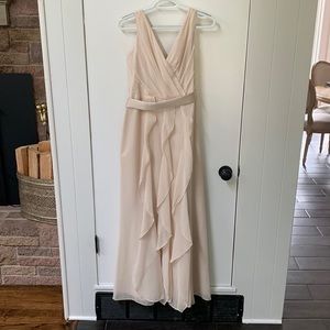 Vera Wang Bridesmaid Dress - Size 6 - Beige
